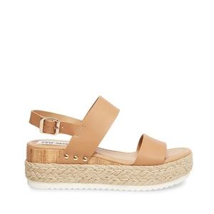 Cici Nude Leather 👡 Steve Madden Sandals